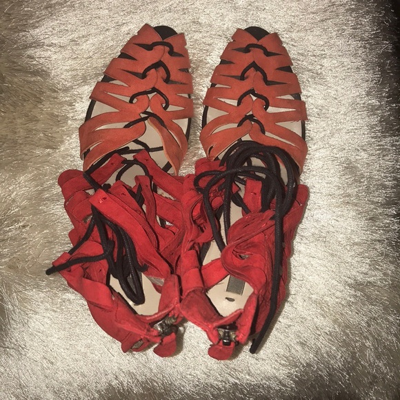 Orange/ Red Pump - Picture 3 of 4